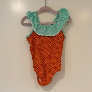 NWOT Watermelon Ruffled Swimsuit